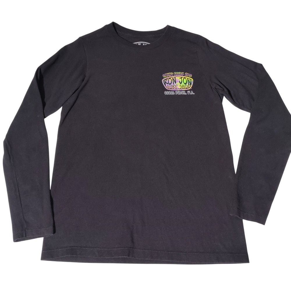Ron Jon Surf Shop Spring Break 2016 Long Sleeve Shirt Black Mens Small Cocoa FL